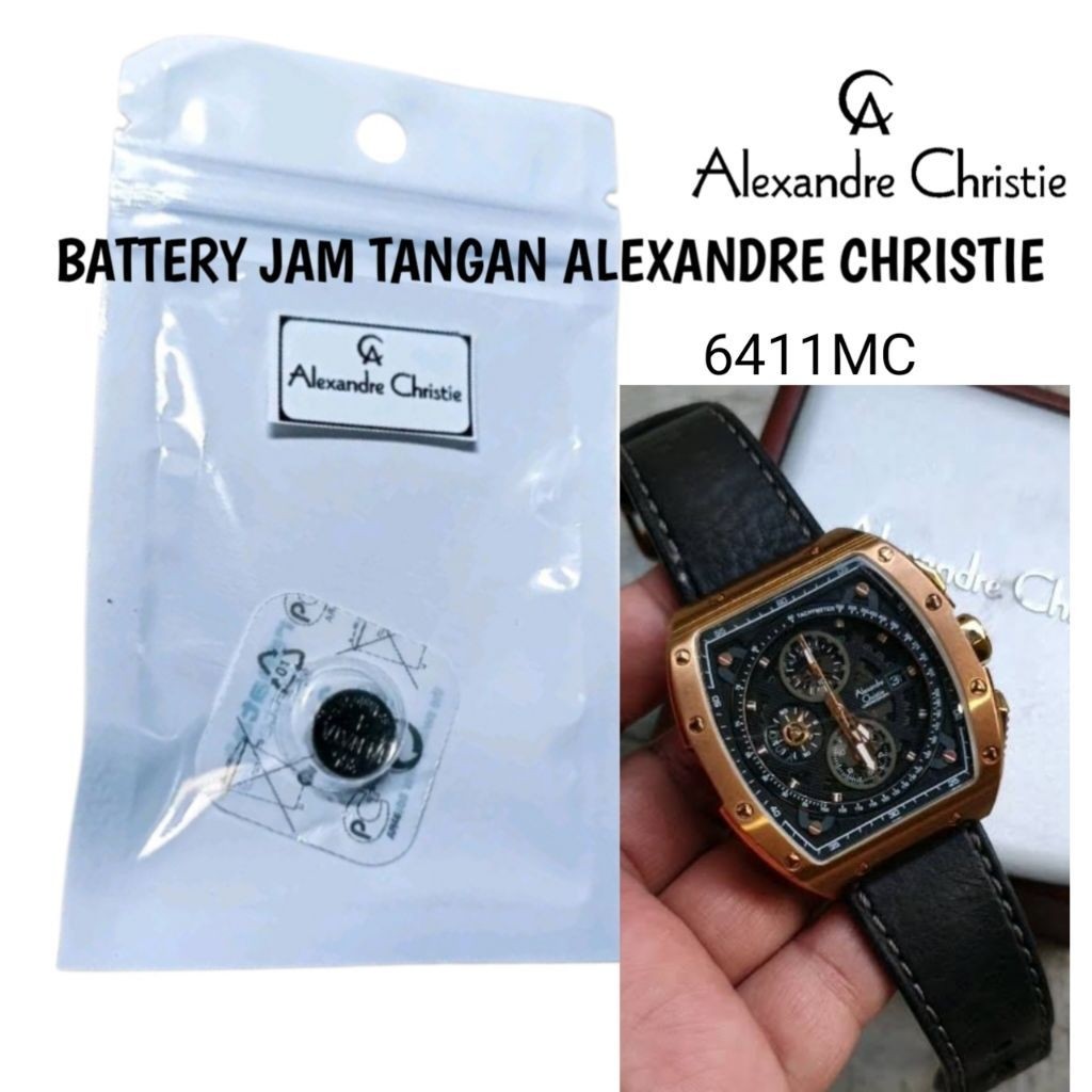Baterai Jam Tangan Alexandre Christie 6411MC Bateru Pengganti