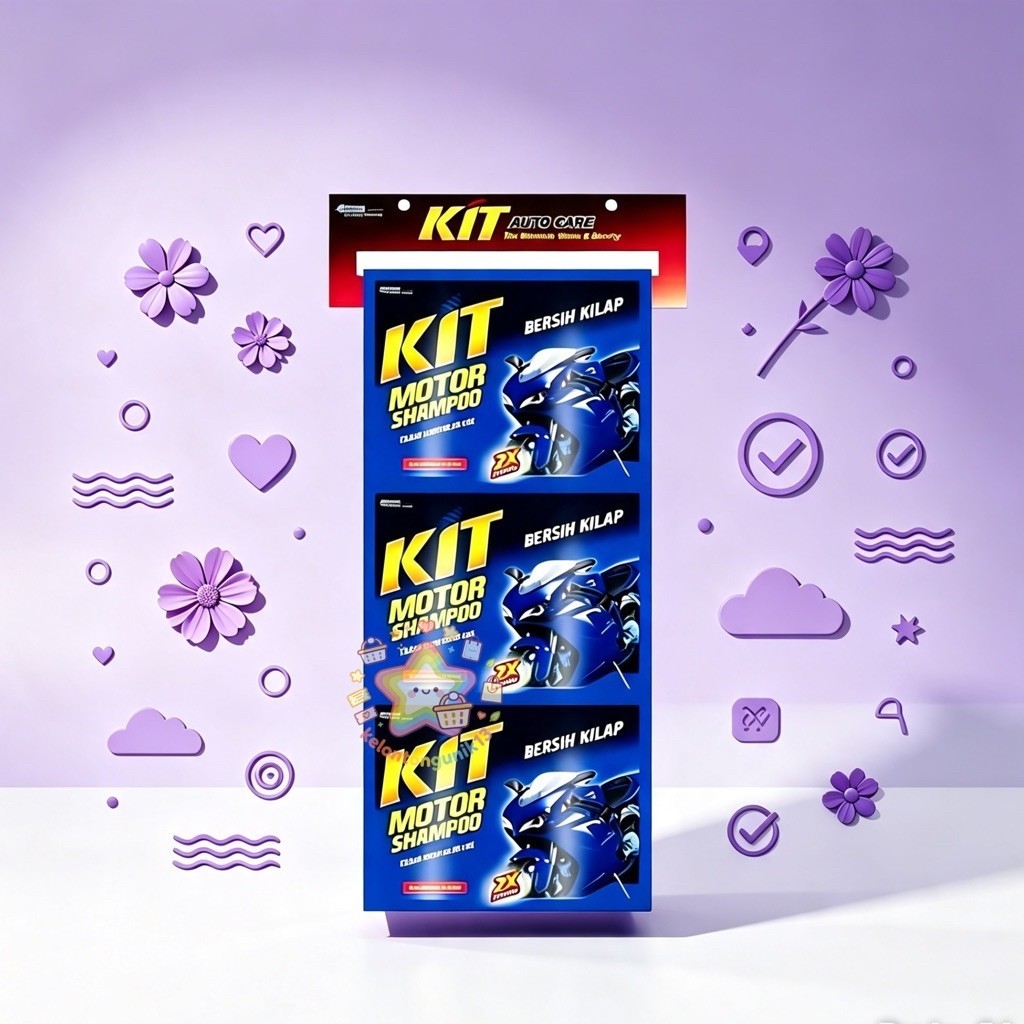 SHAMPO MOTOR KIT / KIT SHAMPO MOTOR 15 ML / KIT SHAMPO SACHET