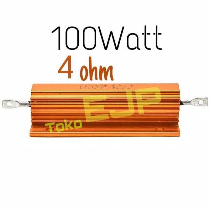 Gold Resistor 100W 4 Ohm 100Watt Alumunium Case