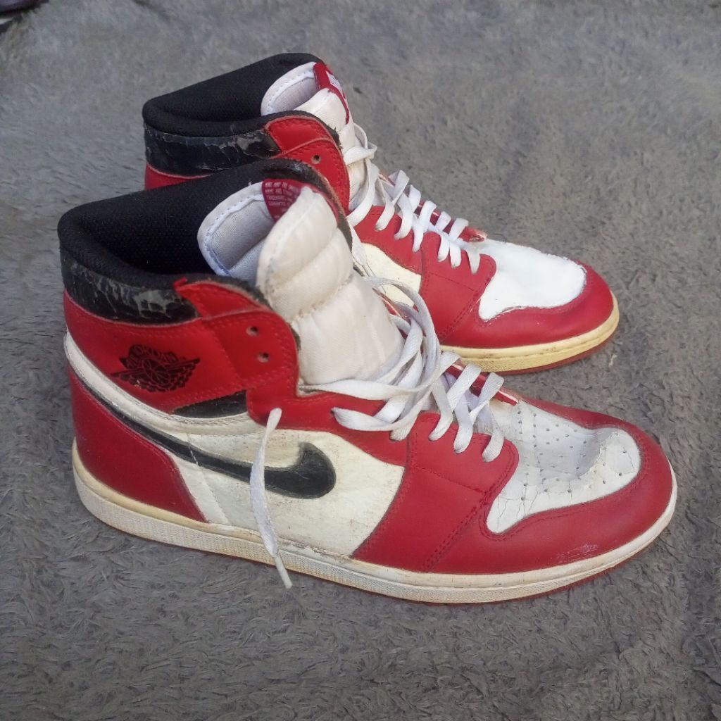 SEPATU NK3 AIR JORDAN 1 HIGH OG CHICAGO ORIGINAL SIZE 43 PRELOVED