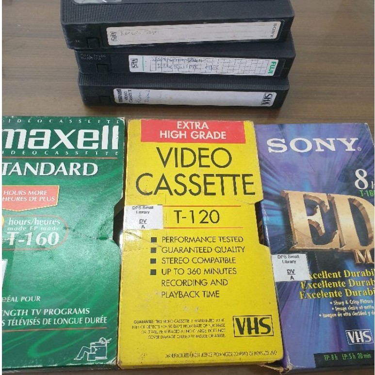 Kaset Bekas VHS Maxell Fuji Sony Second Vintage