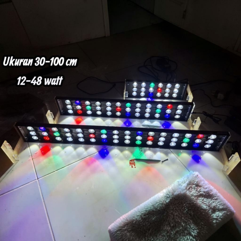 Lampu Led HPL Aquascape 30cm-100cm/12 watt-48watt/FULL LENSA