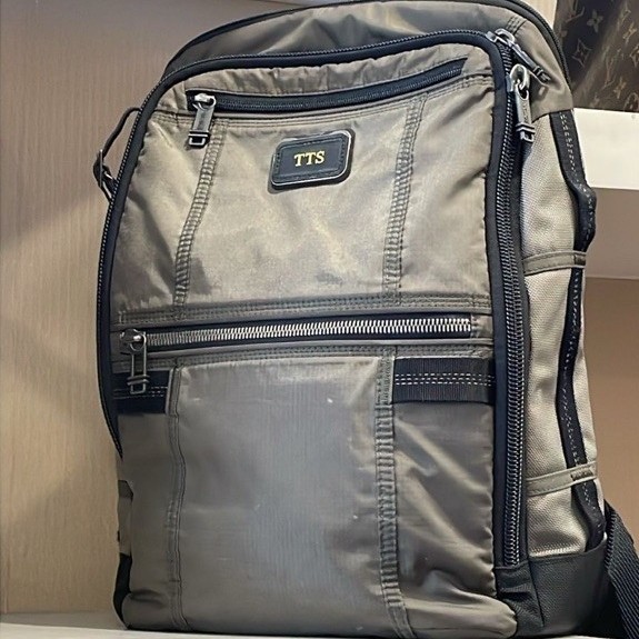 preloved Tumi backpack canvas bag
