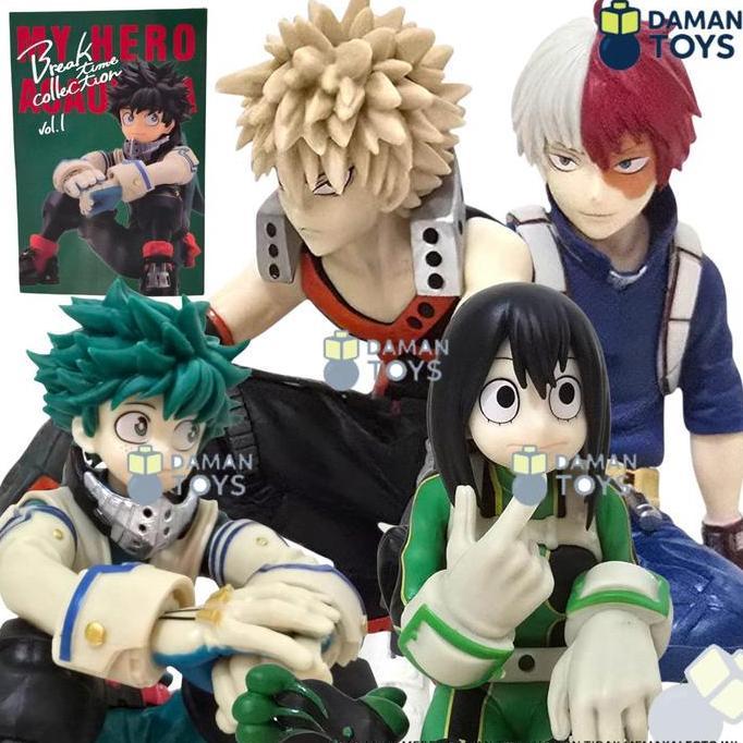 Figure My Hero Academia Izuku Midoriya Deku Bakugo Todoroki Tsuyu Asui Break Time Collection