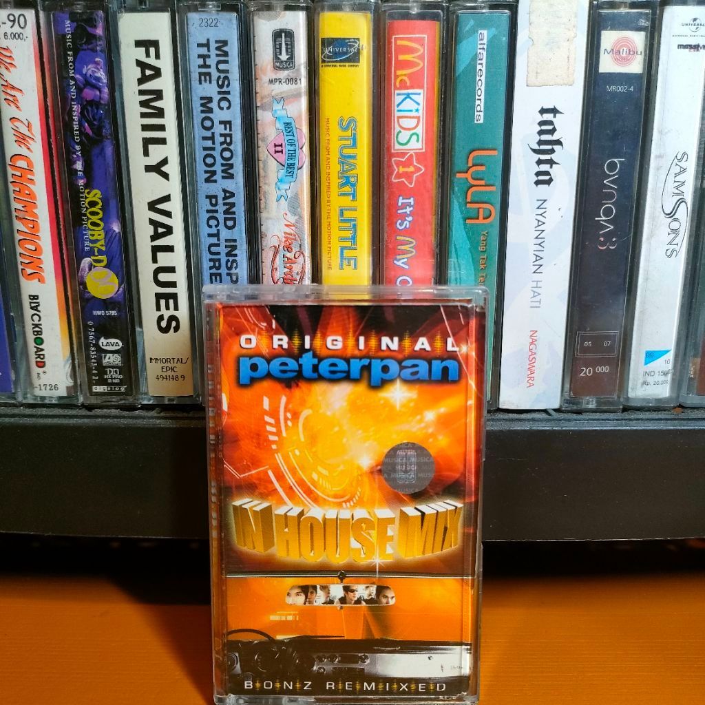 Kaset Pita Peterpan Noah In House Mix Bonz Remixed bagus bersih ok
