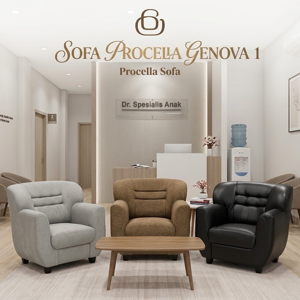 Sofa Procella Genova Duduk 1 / Kursi Sofa 1 seater Ruang Tamu / Sopa Minimalis Dudukan 1 / Sofa Olym