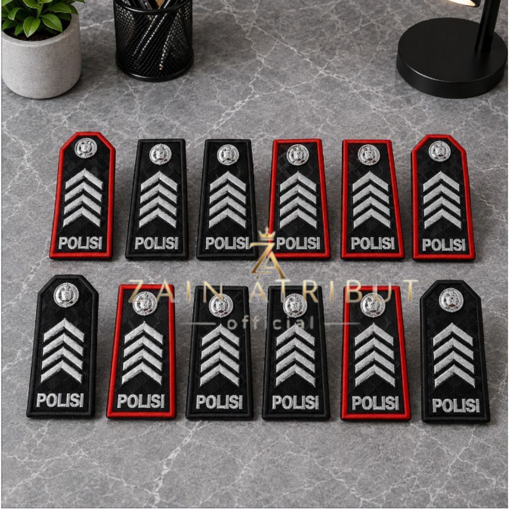SAYA MENJUAL SET ATRIBUT PANGKAT BRIPKA POLRI - PANGKAT BRIPKA POLRI FULL MIKA - PANGKAT BRIPKA POLR