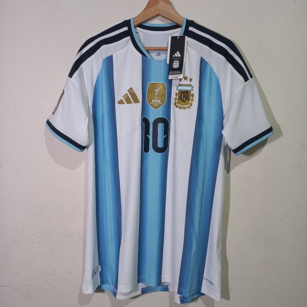 Argentina Home 26 Authentic "Messi" (Size L)