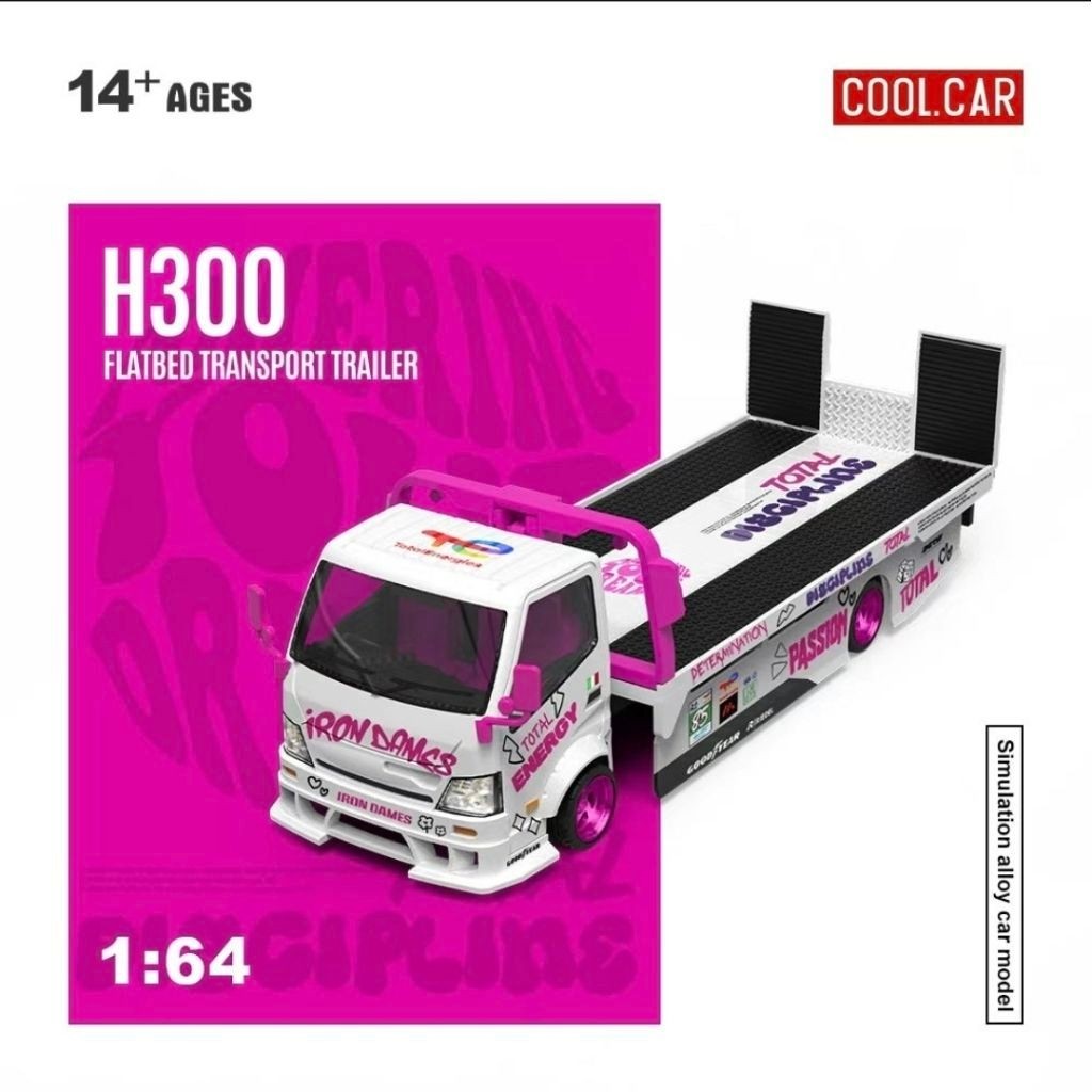 Cool Car H300 Flatbed Transport Trailer Iron Dames