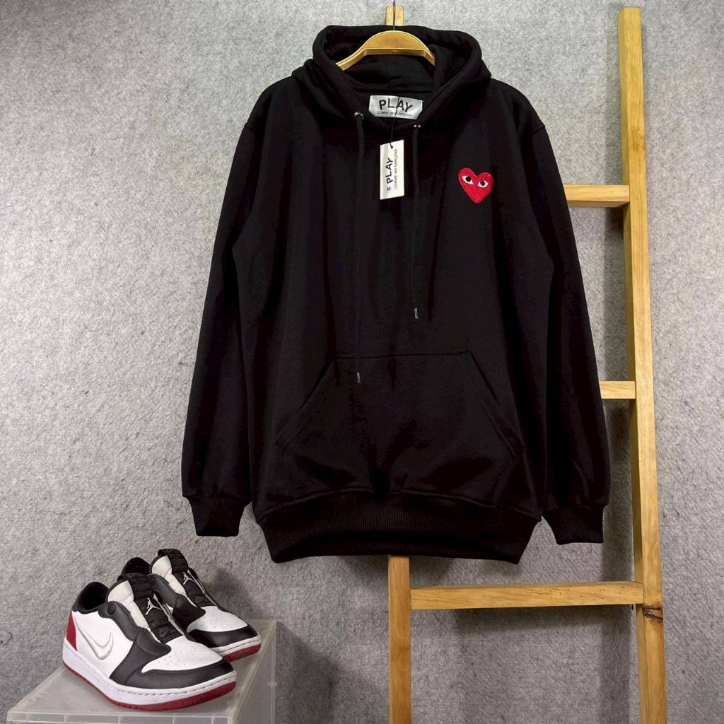 Jaket Hoodie CDG Bordir Premium Full Tagg