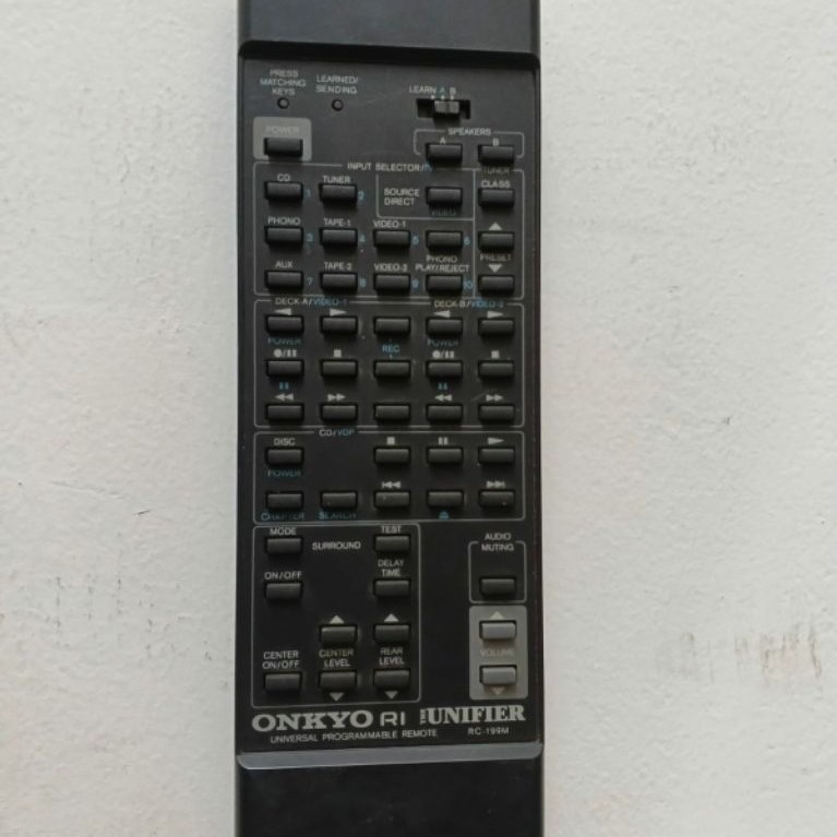 REMOTE RWMOT UNIFIER PROGRAMMABLE  ONKYO RC-199M ORIGINAL ASLI
