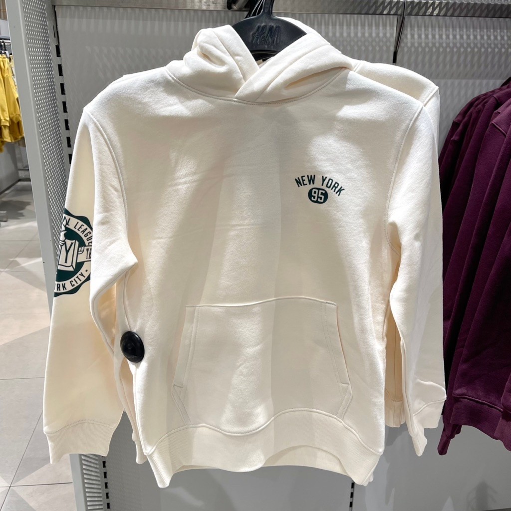 Hoodie H&M Kids TIE DYE black white