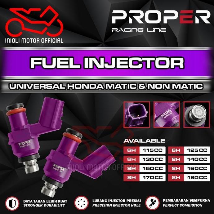 INJECTOR PROPER RACING LINE BEAT SCOOPY VARIO PCX ADV GENIO STYLO BEAT DELUXE SONIC CB CBR CRF SUPRA