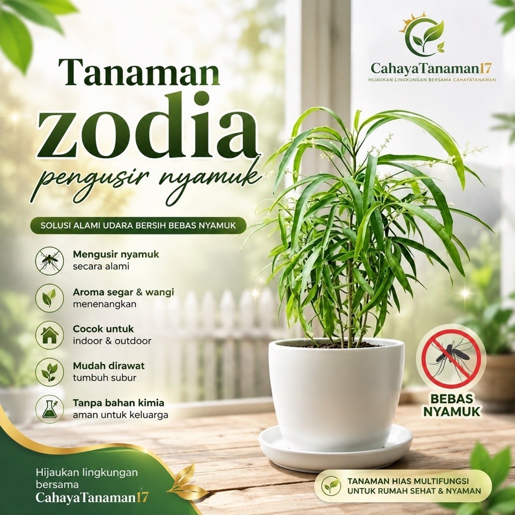 Tanaman zodia pengusir nyamuk tanaman zodia