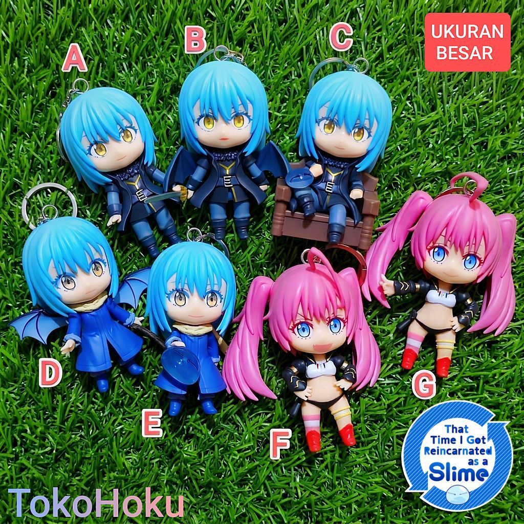 Gantungan Kunci Rimuru Tempest Tensei Shitara Slime Action Figure Keychain
