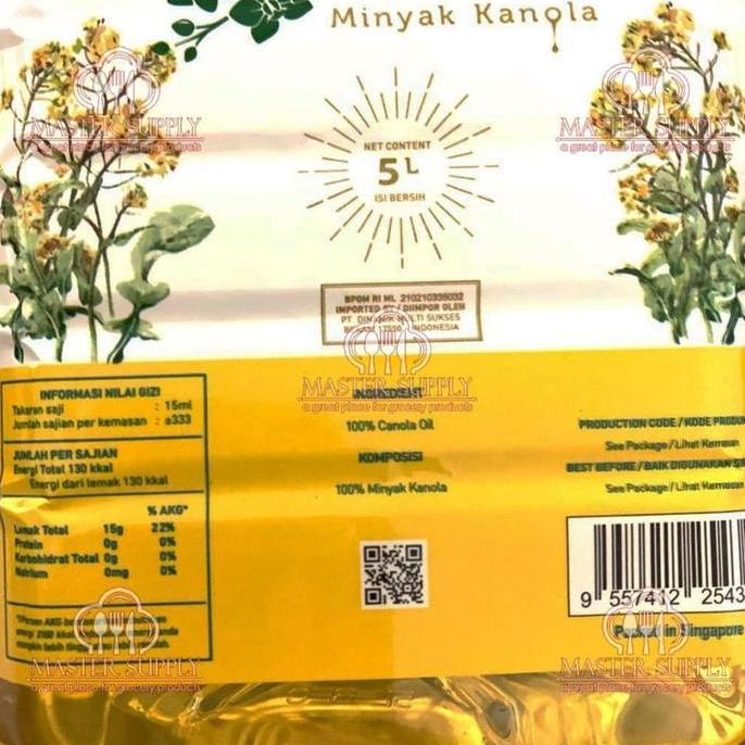 Ready CANOLA OIL LILY FLOWER 5L/ MINYAK CANOLA / CANOLA OIL