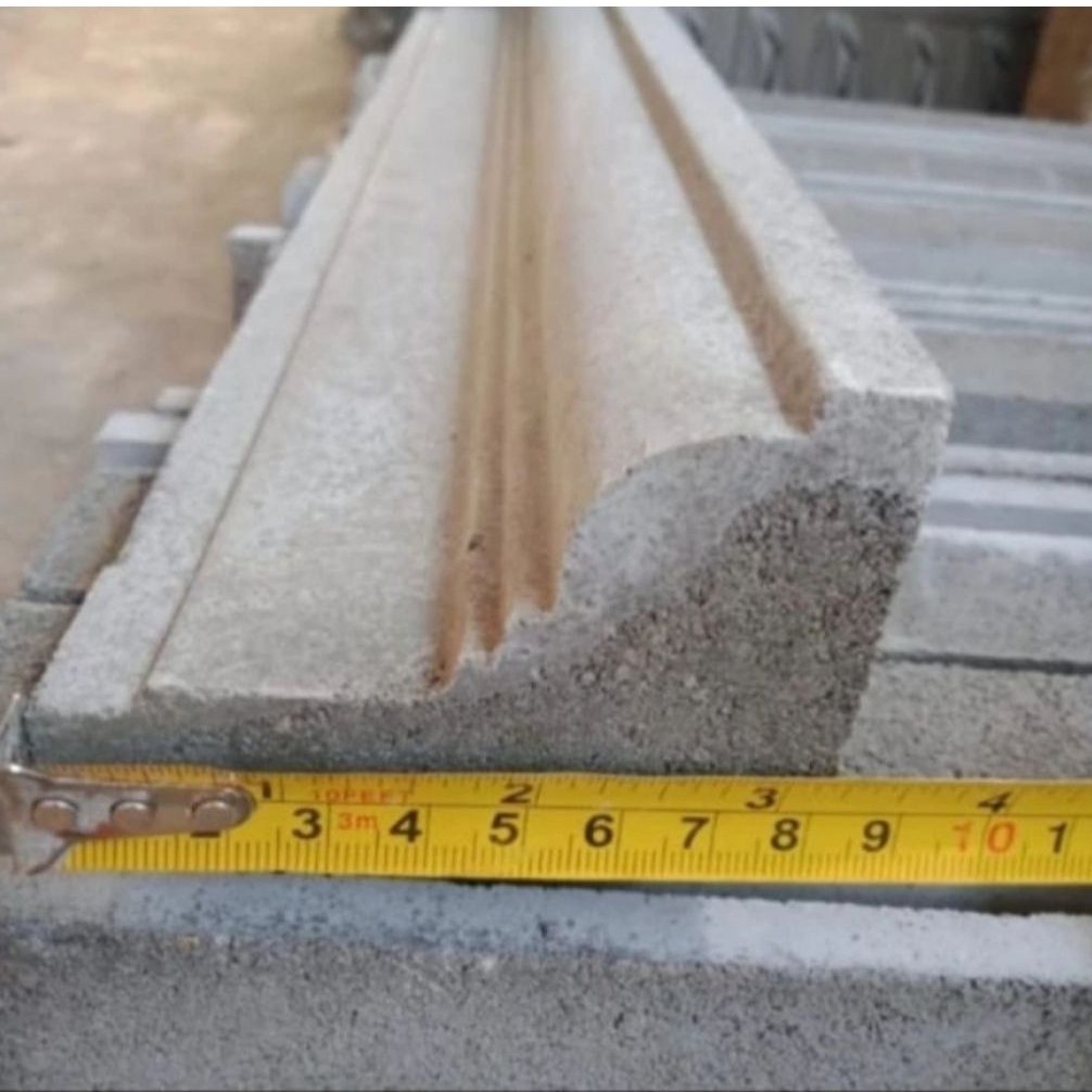 Lis Cntl beton Profil Klasik minimalis 50cm Abu Semen Dekorasi rumah hiasan dinding Berbagai motif
