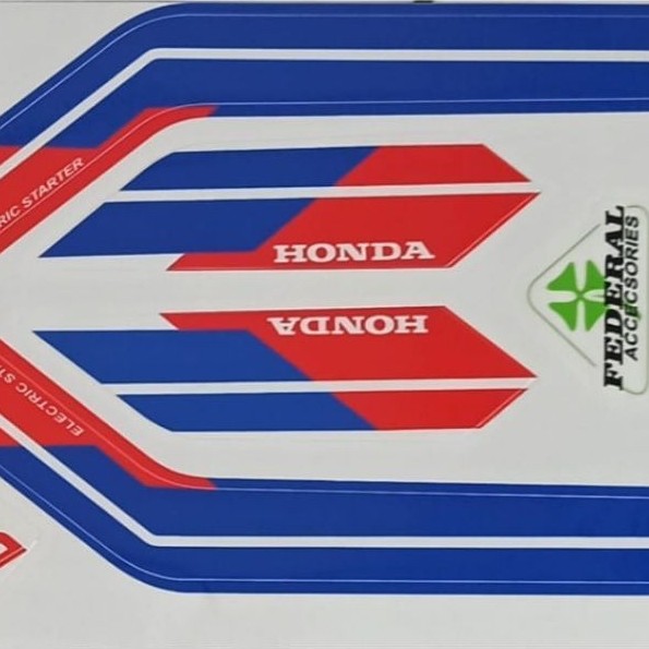 Stiker Helm Classic Astrea grand Biru