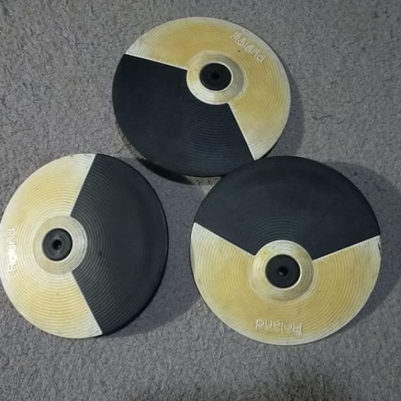 cymbal drum elektrik Rolland cy6 bekas