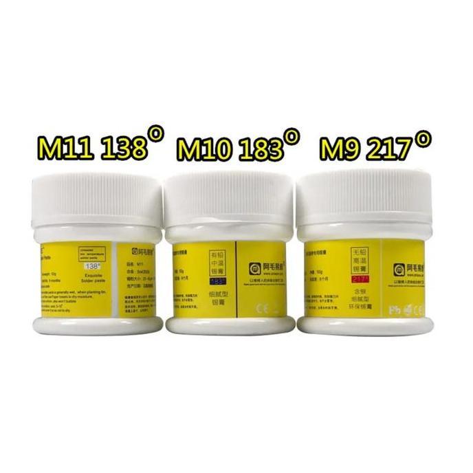 Timah Cair Amaoe M9 / M10 / M11 / M13 Solder Paste For Repair 138 183 217 190