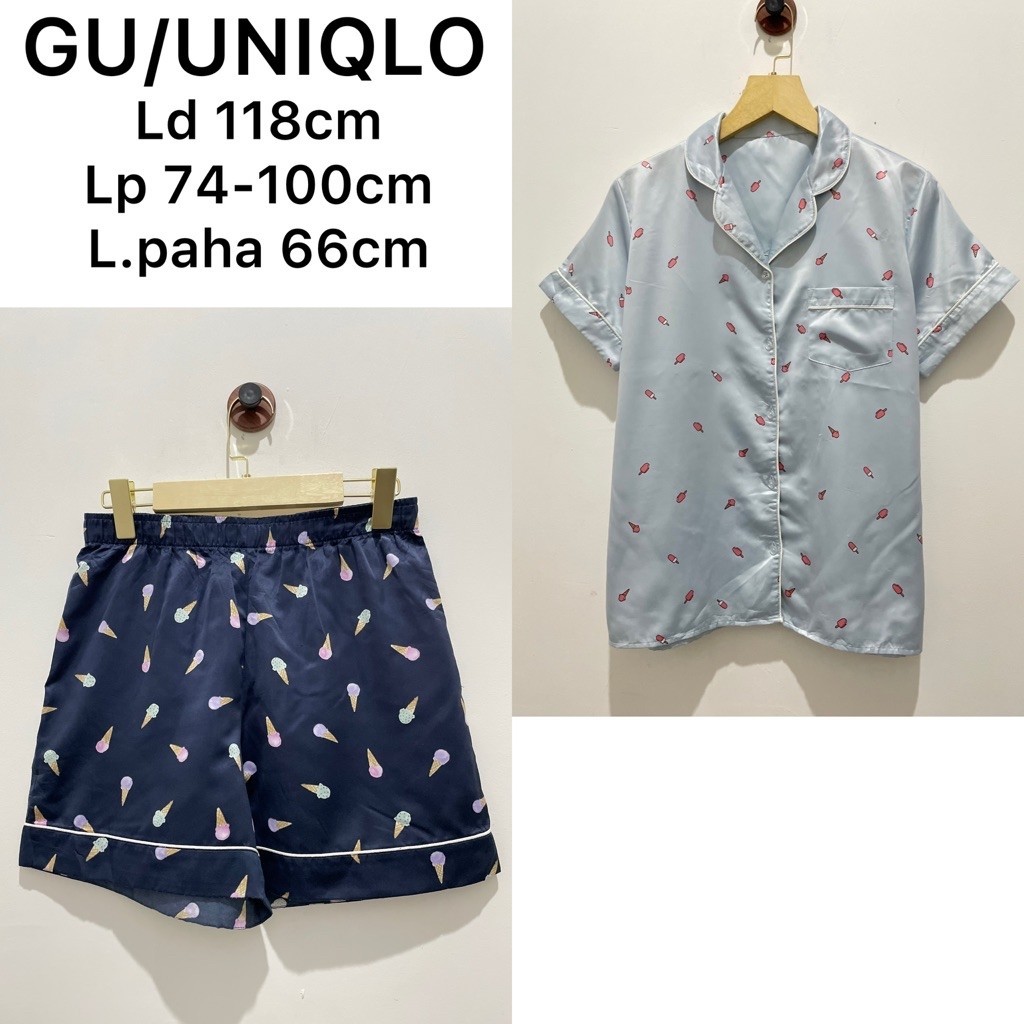 PIYAMA MIX GU/UNI SET PENDEK + admin
