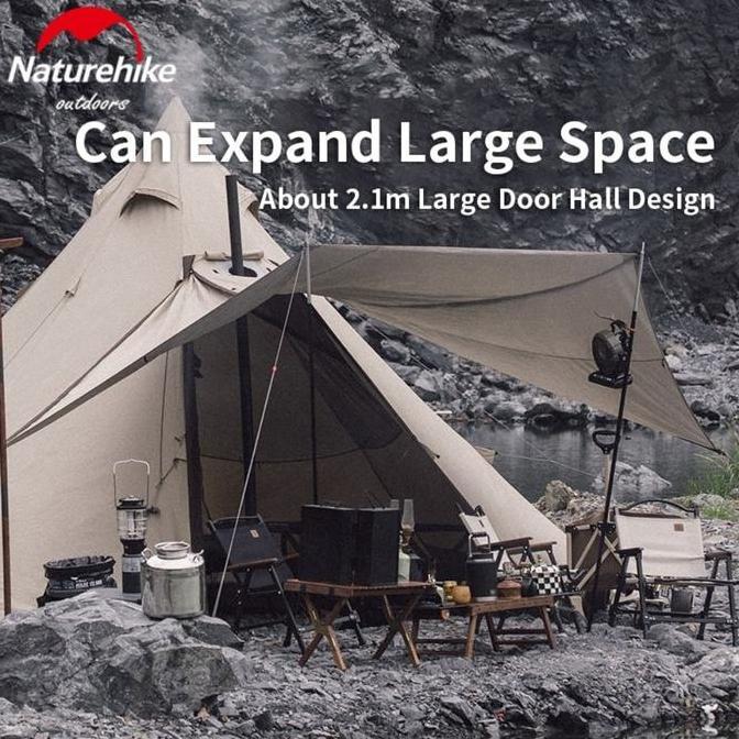 TENDA CAMPING / GLAMPING RANCH OCTAGONAL PYRAMID NATUREHIKE NH20ZP014