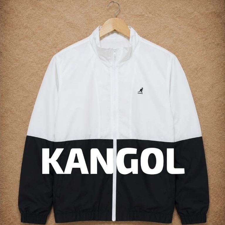 Jaket windbreaker keren KANGOL bekas pakai