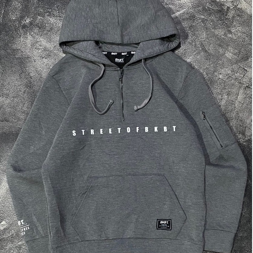 halfzip hodie Scuba BKBT tebal cakep original