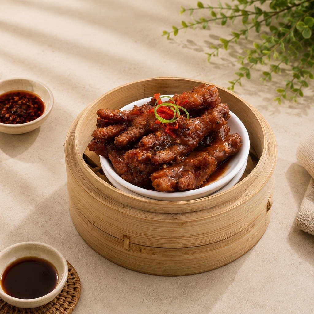SKS Black Pepper Chicken Feet Dimsum Ceker Ayam Lada Hitam Halal BPOM 10pcs/pack