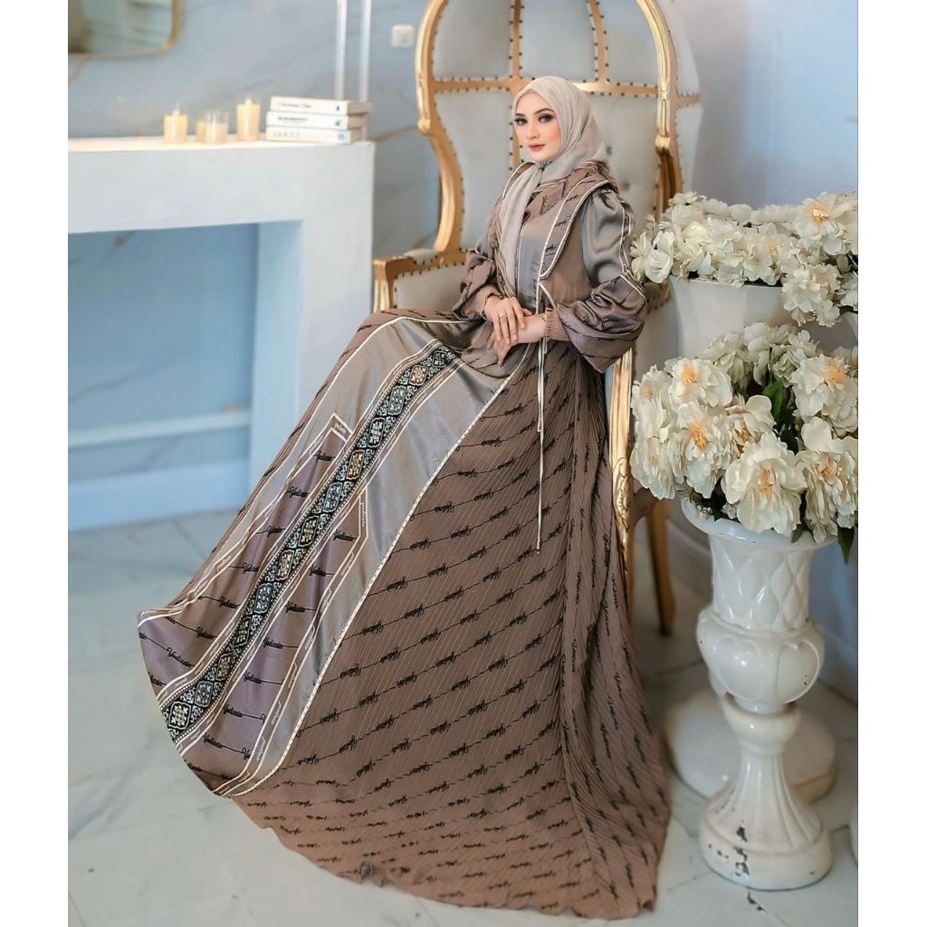 Zayra Series| Yodizein| Gamis Cantik Ceruty Print