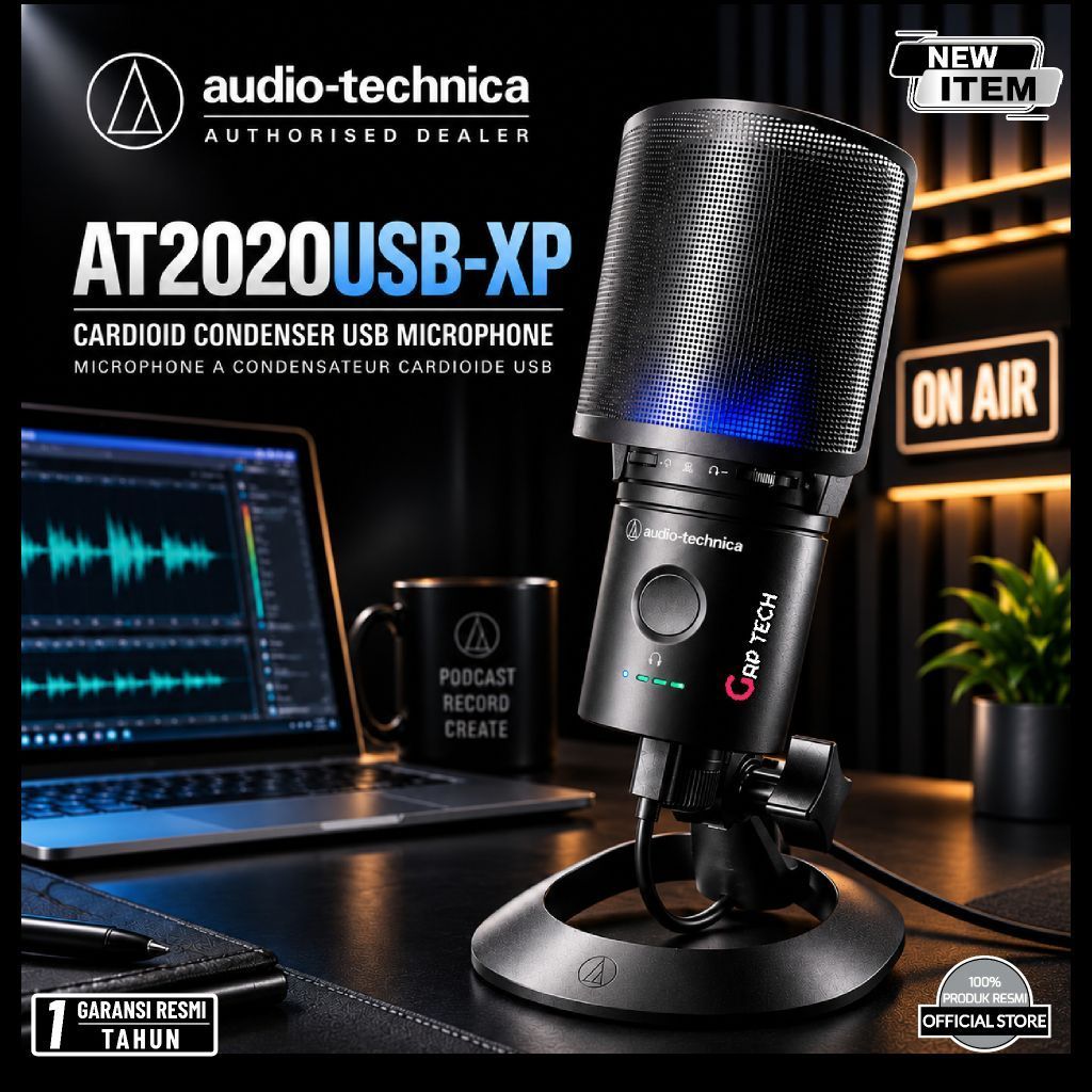 Audio Technica AT2020USB XP / AT2020 USB XP / AT2020 USBXP Cardioid Condenser USB Microphone Origina