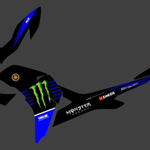 STRIPING STICKER AEROX NEW 155 CONNECTED CUSTOM COPYAN ORIGINAL MOVISTAR