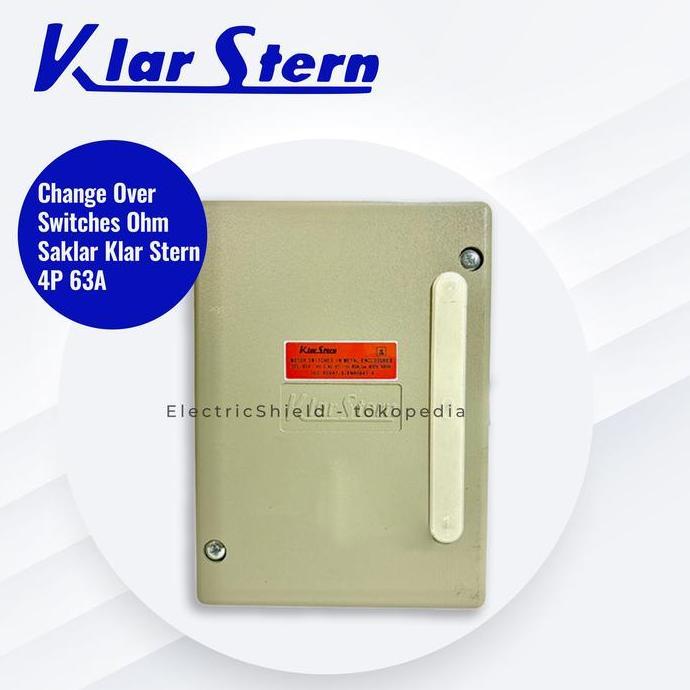 CHANGE OVER SWITCH OHM SAKLAR KLAR STERN 4P 63A ES79