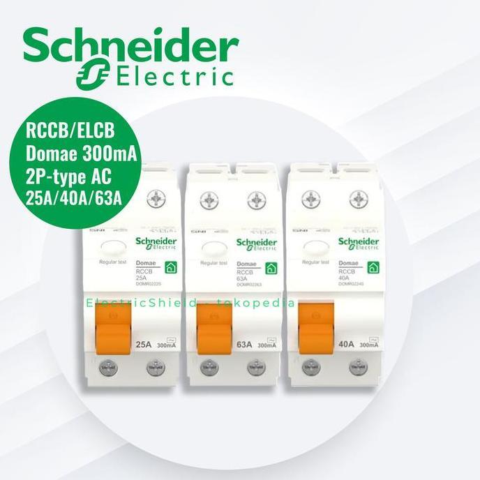 RCCB/ELCB DOMAE 300MA 2P 25A/40A/63A TYPE AC ES79