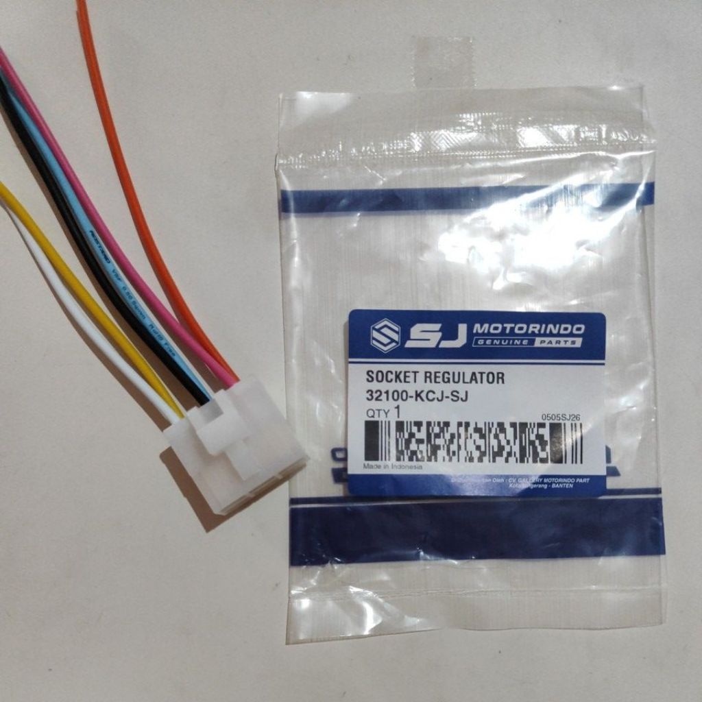 SJ SOCKET KIPROK TIGER KCJ (6PIN) /SOKET REGULATOR 6 KABEL ORIGINAL