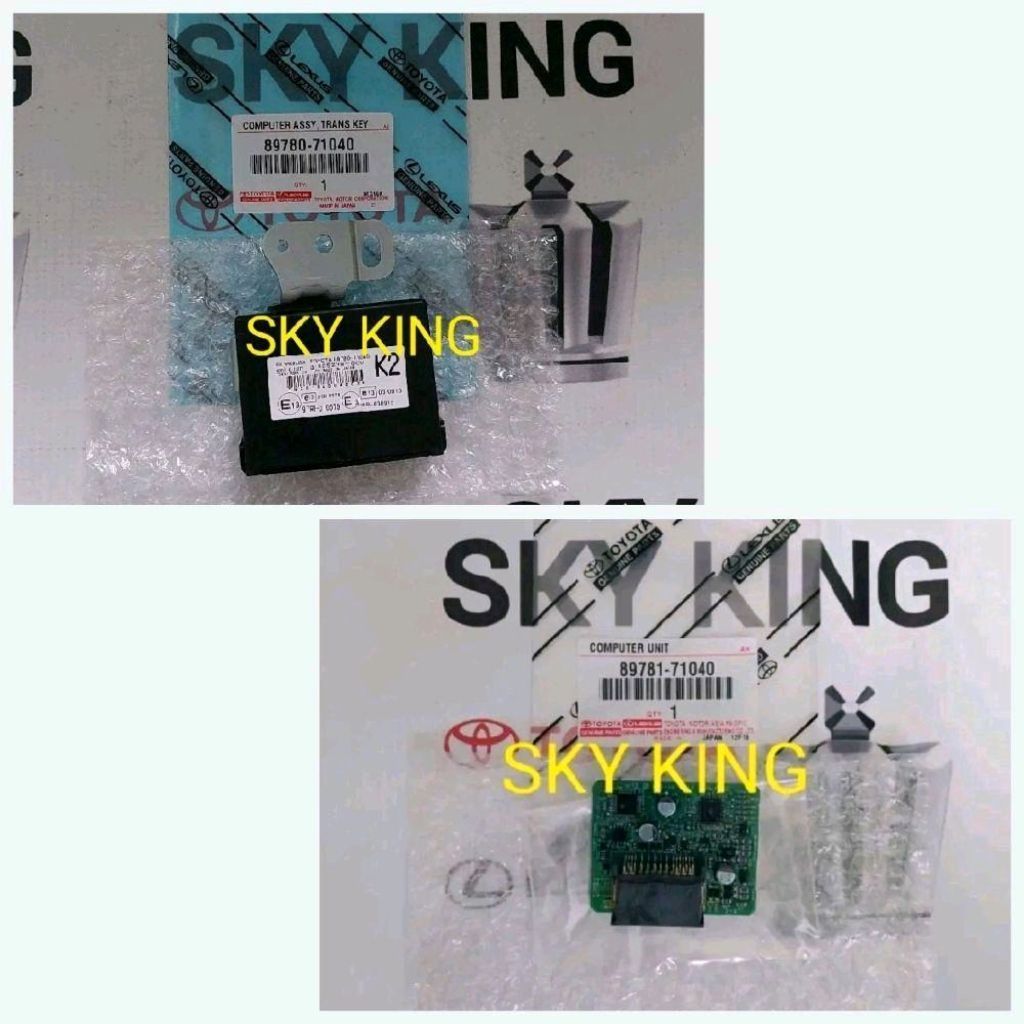 ECU Komputer Computer Immobilizer Key Kunci Transponder Key Assy Immobiliser Immo Toyota Fortuner VN
