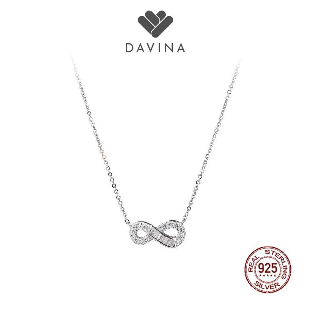 DAVINA Ladies Infina Necklace Sterling Silver 925 - Kalung Wanita Perak S925 Infinity