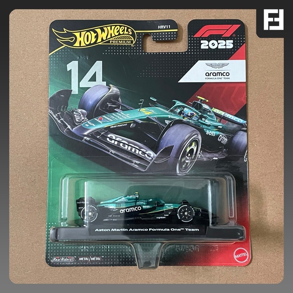 Hot Wheels Aston Martin Aramco #14 Fernando Alonso Premium F1 2025 Wave 4