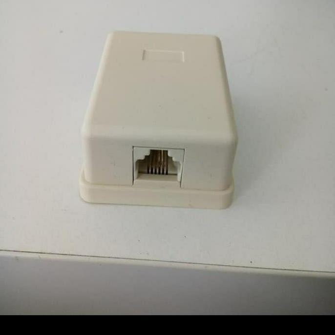 Roset Telepon Rj 11/ Rosette / Box Terminal 1 Lubang Rj11 Telfon Tlp