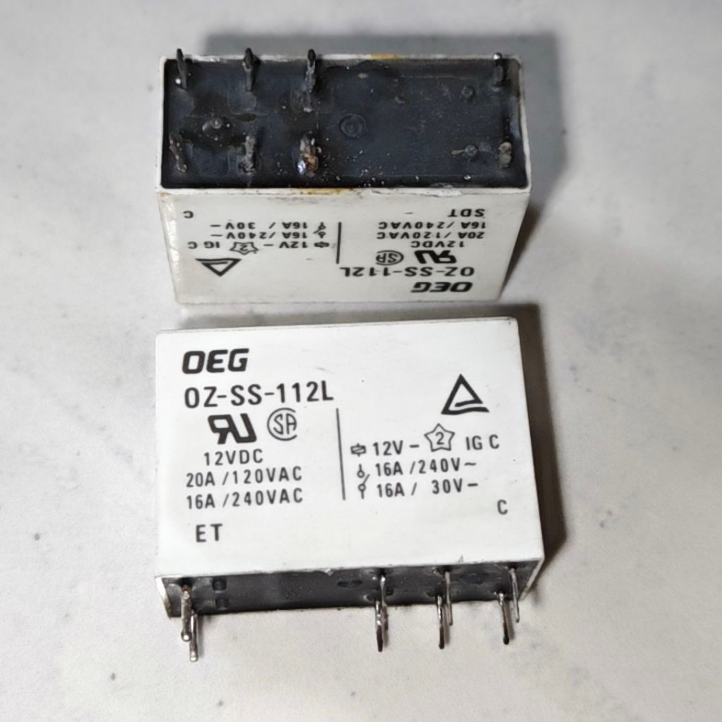 Relay 12v 16a kaki 8