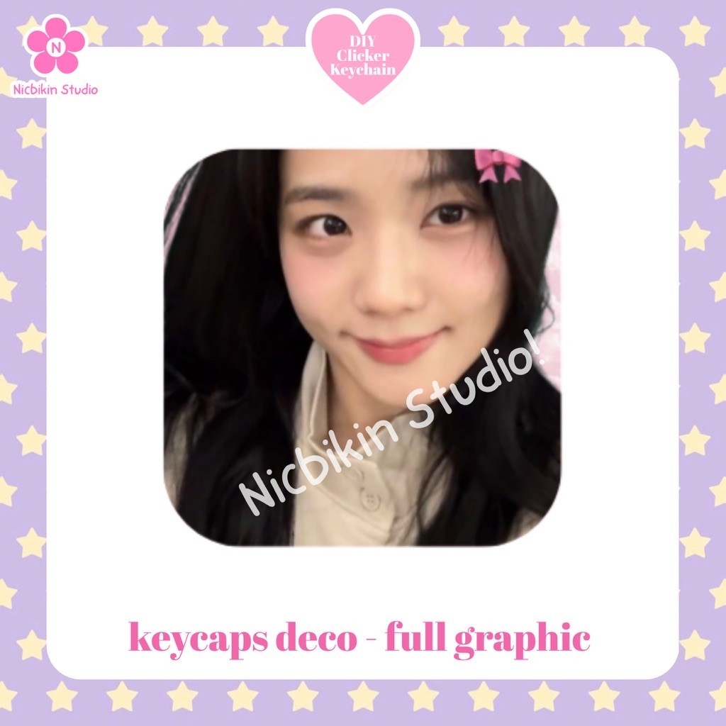 3. UV GRAPHICS (BLACKPINK) - Keycaps Deco | DIY Clicker Keychain