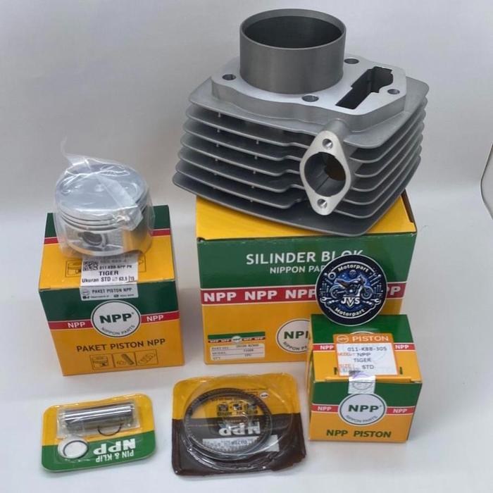 JVS- BLOK SEHER TIGER BORING SILINDER + PISTON KIT TIGER REVO PHANTOM NPP ORIGINAL - ONLY BLOK, STD