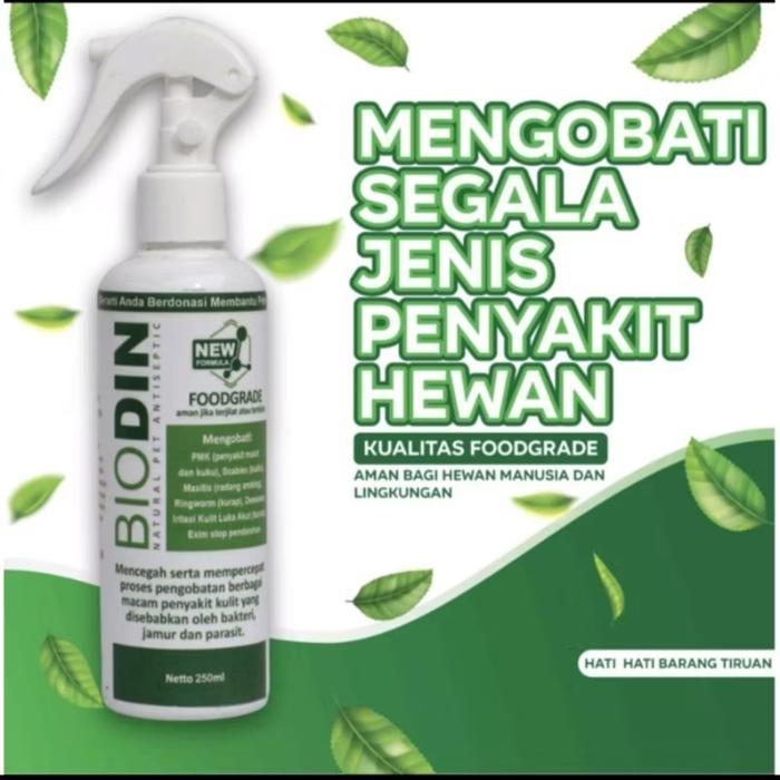 BIODIN spray 250ml obat pmk sapi