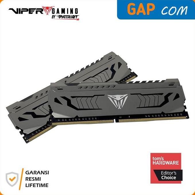 HARGA DISC - RAM Patriot Viper Steel DDR4 16GB (2x8GB) 4400MHz PC4-35200 CL19 Dual Channel Memory Ki