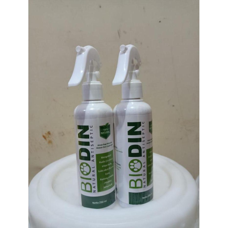 Biodin Spray Untuk Sapi 250ml Natural Obat PMK Sapi Ampuh Obat PMK Kambing - Biodin 250ml