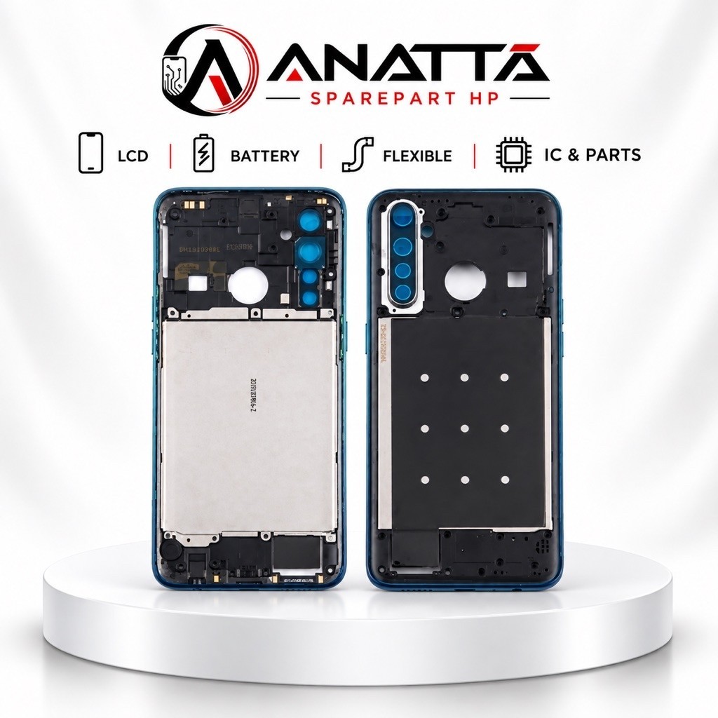 TULANG TENGAH REALME 5 PRO / REALME 5 PRO 2019 / BAZEL CASING FRAME