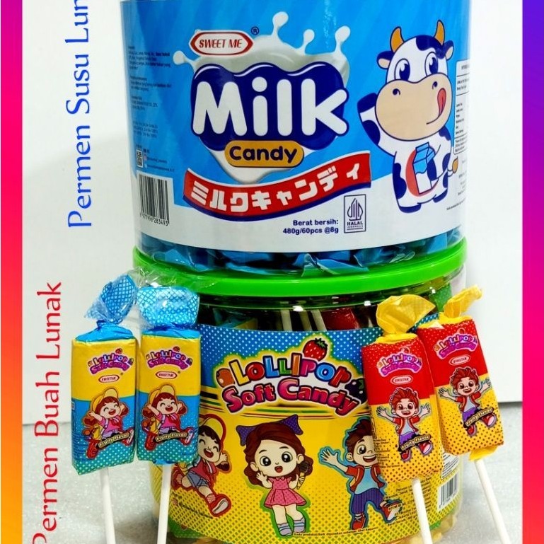 Milk Candy Cube & Fruity isi 60 Ecer 1000