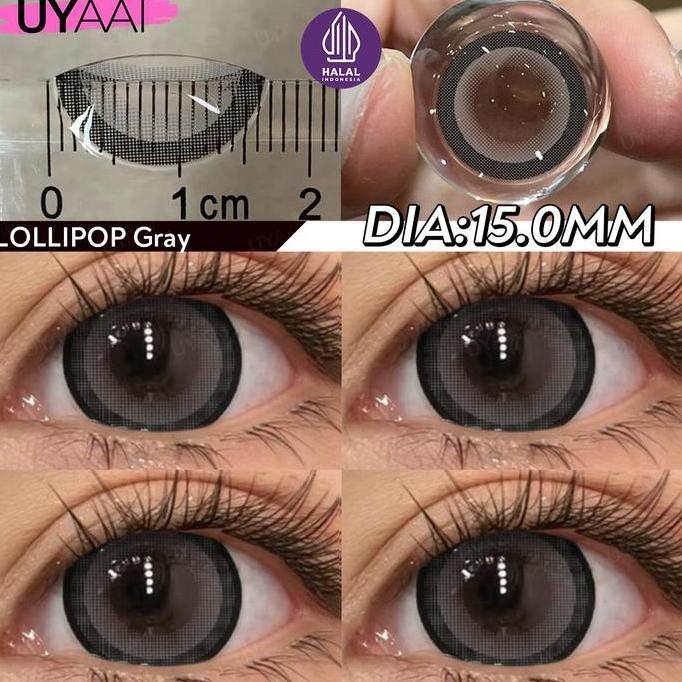 [COD] UYAAI SOFTLENS Lollipop COLOR LENSA KONTAK  BIG EYES 14.2-15 MM 6 MONTH Contact Lens
