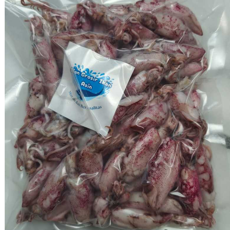 Grosir Ikan Asin Dian - Jual Asin Cumi Sontong Ukuran Sedang Berat gram(cumi rebus) - Asin Cumi Sega