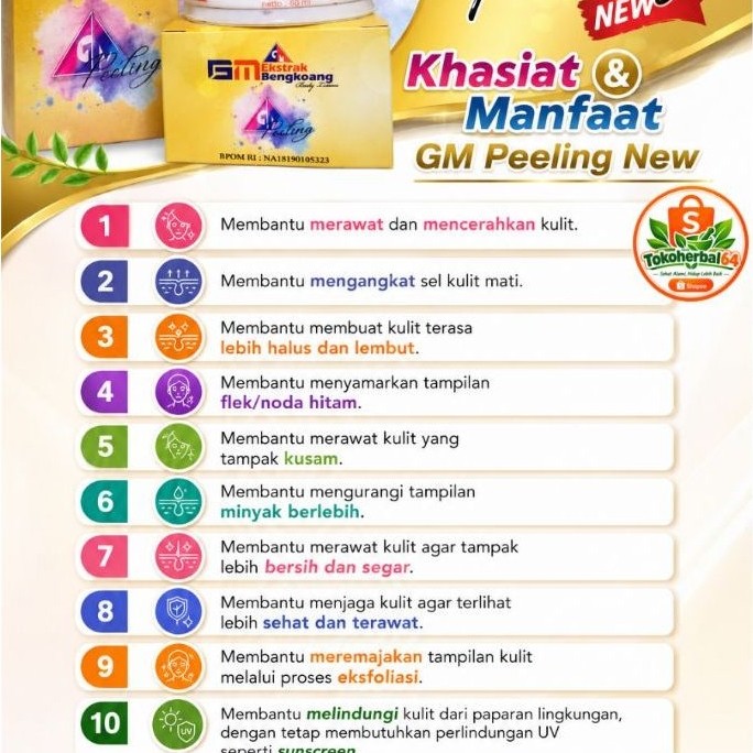 cream wajah ampuh GM Peeling New Gusmus Therapy